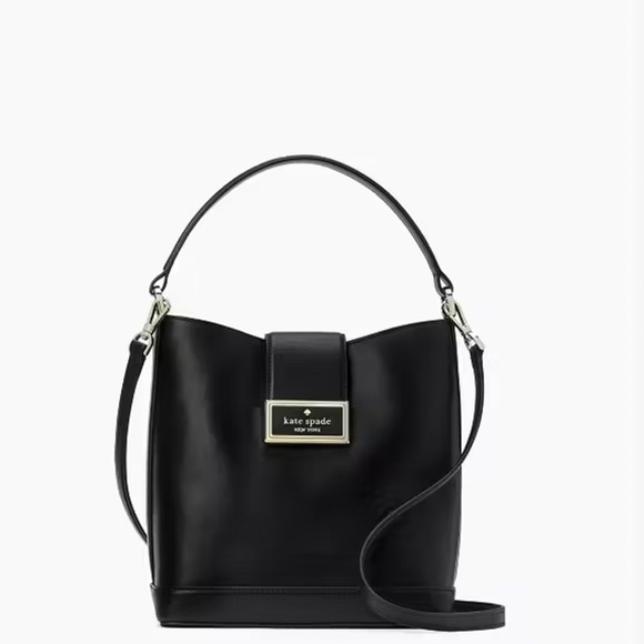 Kate Spade Black Leather Reegan Bucket Bag **EUC** - Picture 14 of 14